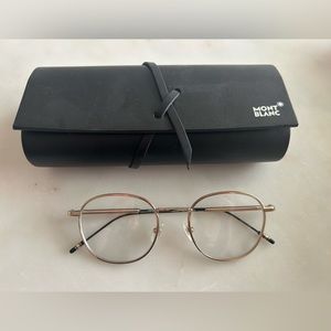 Mont Blanc gold metal glasses